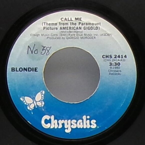 Call Me by Blondie 45 Record - Picture 5 of 6